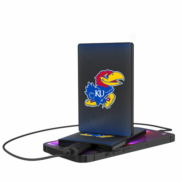 University of Kansas Jayhawks Linen 2500mAh Credit Card Powerbank