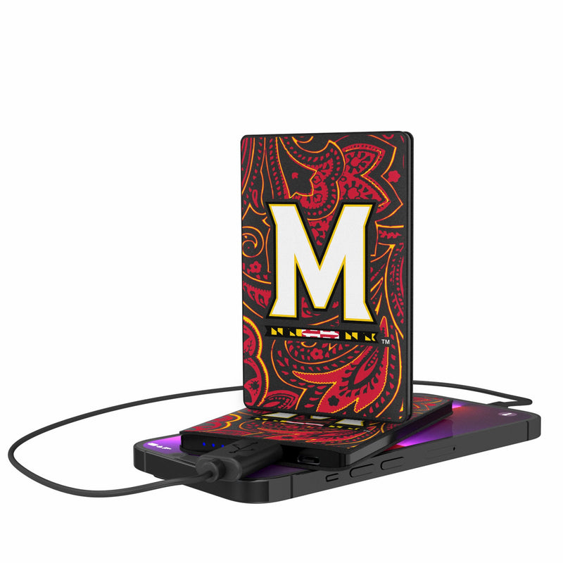 University of Maryland Terrapins Paisley 2500mAh Credit Card Powerbank