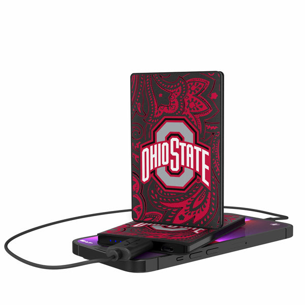 Ohio State University Buckeyes Paisley 2500mAh Credit Card Powerbank