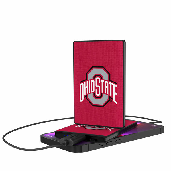 Ohio State University Buckeyes Solid 2500mAh Credit Card Powerbank