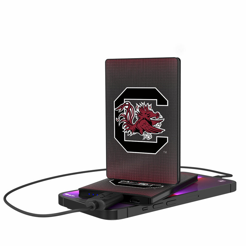 University of South Carolina Gamecocks Linen 2500mAh Credit Card Powerbank