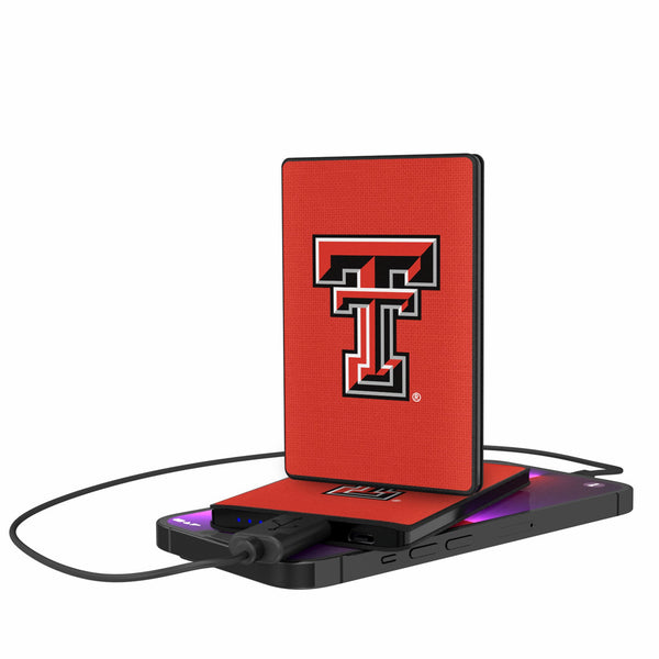 Texas Tech Red Raiders Solid 2500mAh Credit Card Powerbank