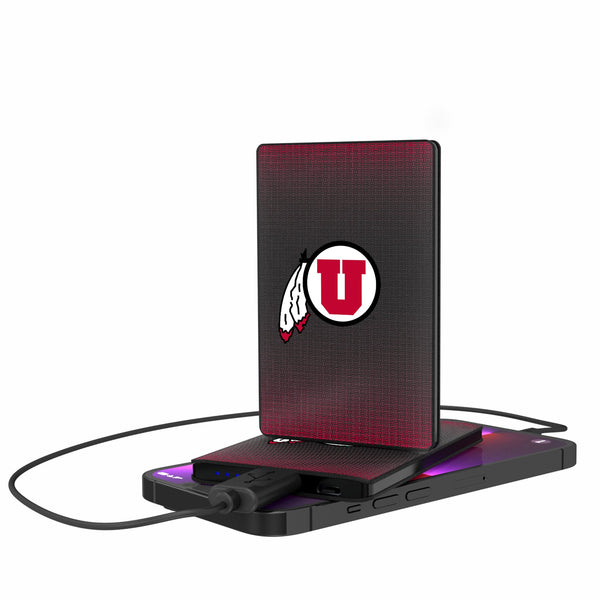 University of Utah Utes Linen 2500mAh Credit Card Powerbank