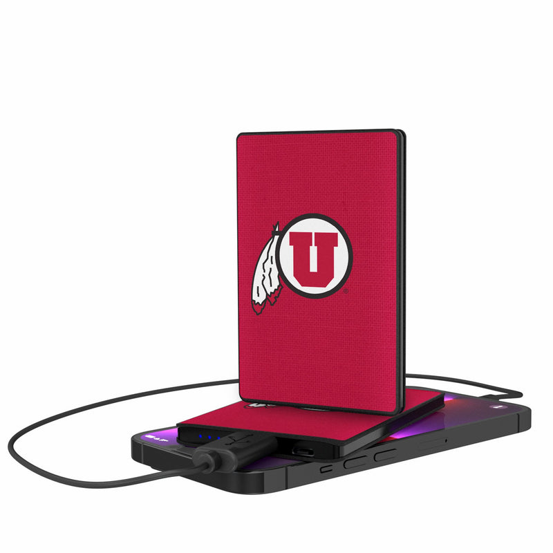 University of Utah Utes Solid 2500mAh Credit Card Powerbank