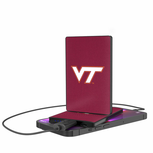 Virginia Tech Hokies Solid 2500mAh Credit Card Powerbank