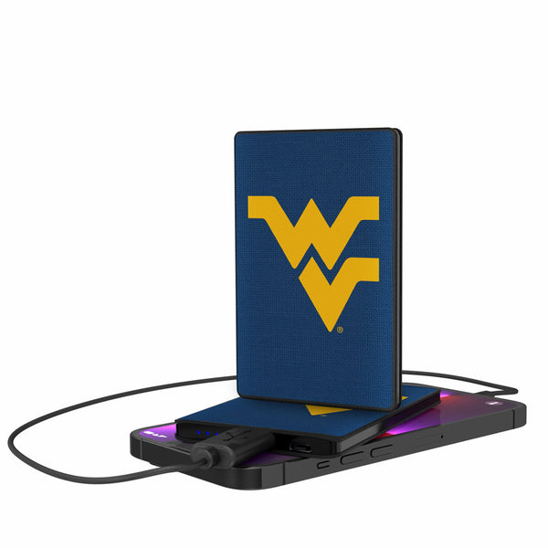 West Virginia University Mountaineers Solid 2500mAh Credit Card Powerbank