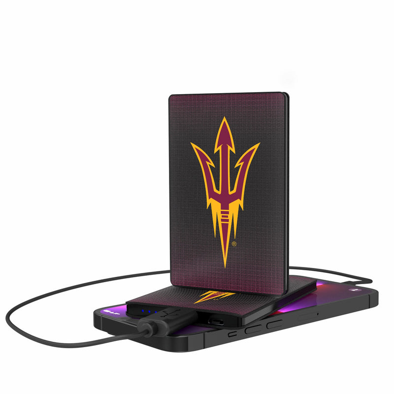 Arizona State University Sun Devils Linen 2500mAh Credit Card Powerbank