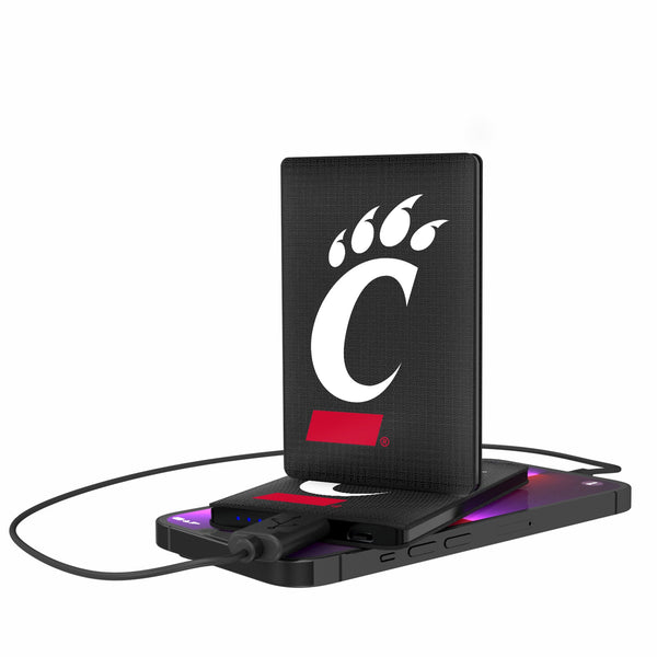 University of Cincinnati Bearcats Linen 2500mAh Credit Card Powerbank