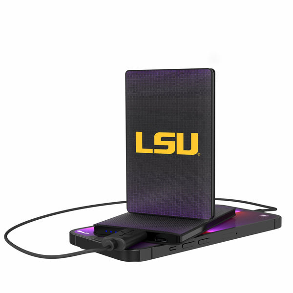 Louisiana State University Tigers Linen 2500mAh Credit Card Powerbank