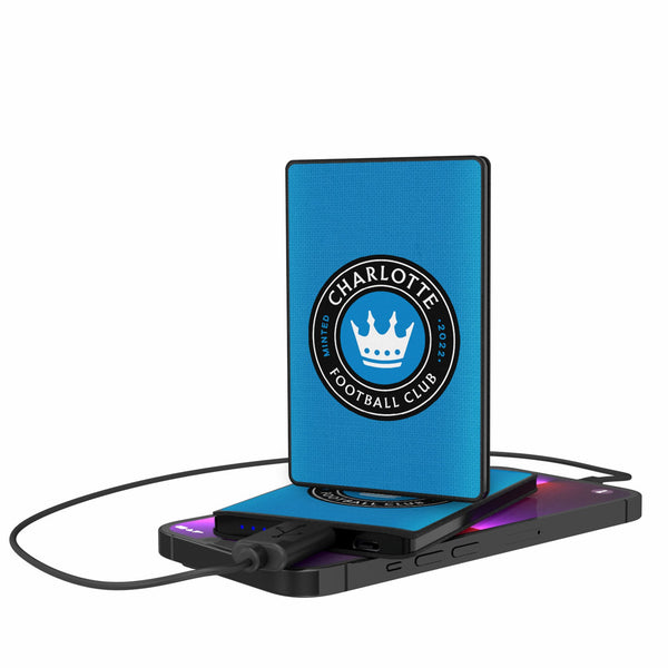 Charlotte FC  Solid 2500mAh Credit Card Powerbank