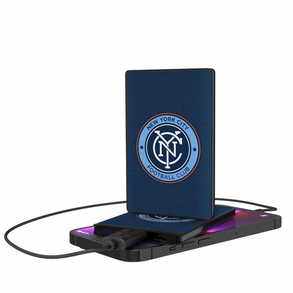 New York City FC  Solid 2500mAh Credit Card Powerbank