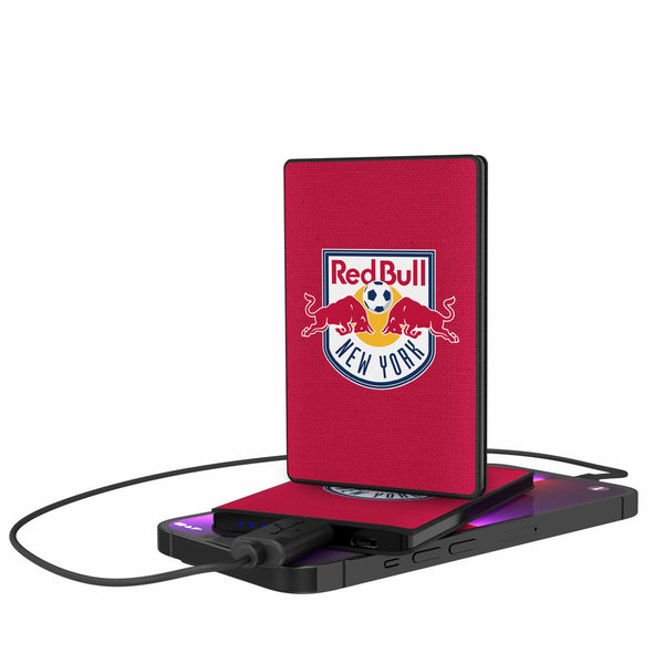 New York Red Bulls  Solid 2500mAh Credit Card Powerbank