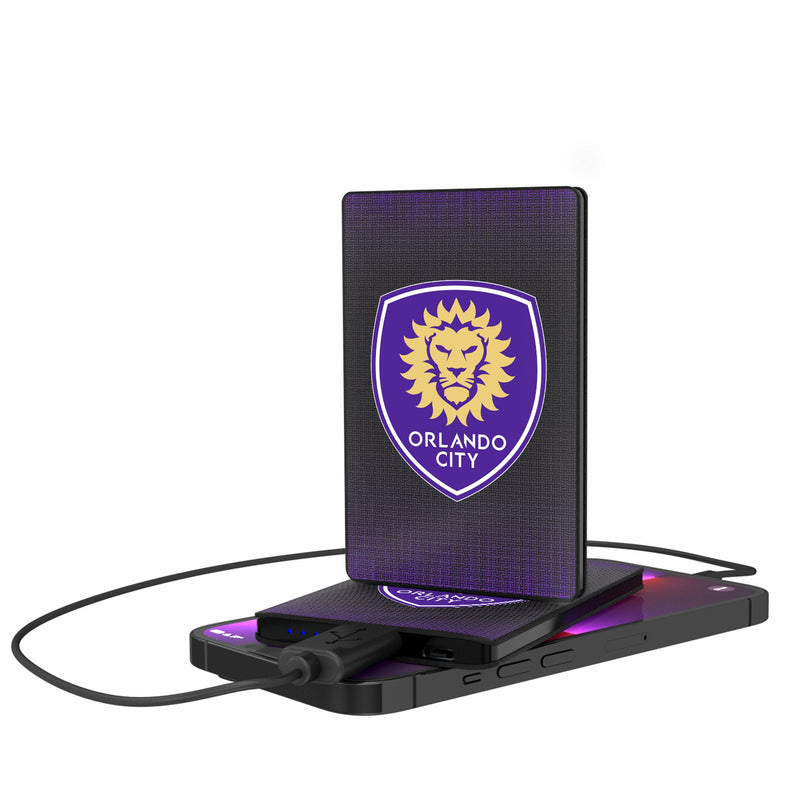 Orlando City Soccer Club  Linen 2500mAh Credit Card Powerbank