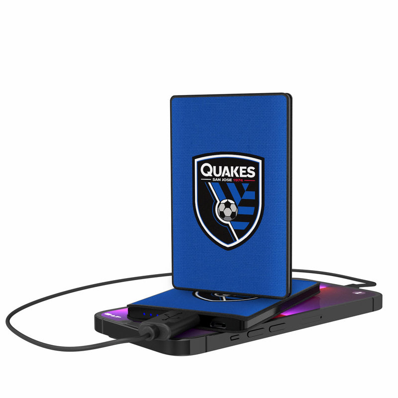 San Jose Earthquakes   Solid 2500mAh Credit Card Powerbank