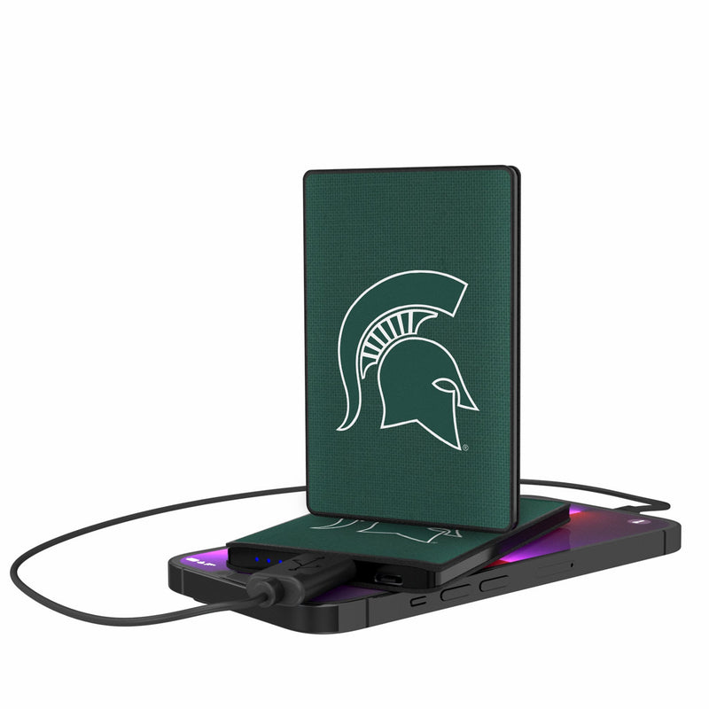 Michigan State University Spartans Solid 2500mAh Credit Card Powerbank