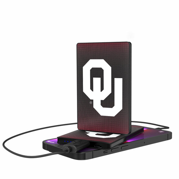 University of Oklahoma Sooners Linen 2500mAh Credit Card Powerbank