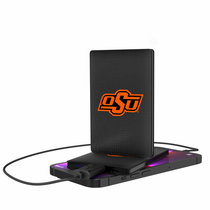 Oklahoma State University Cowboys Linen 2500mAh Credit Card Powerbank