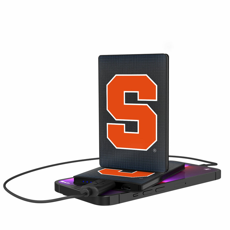 Syracuse University Orange Linen 2500mAh Credit Card Powerbank