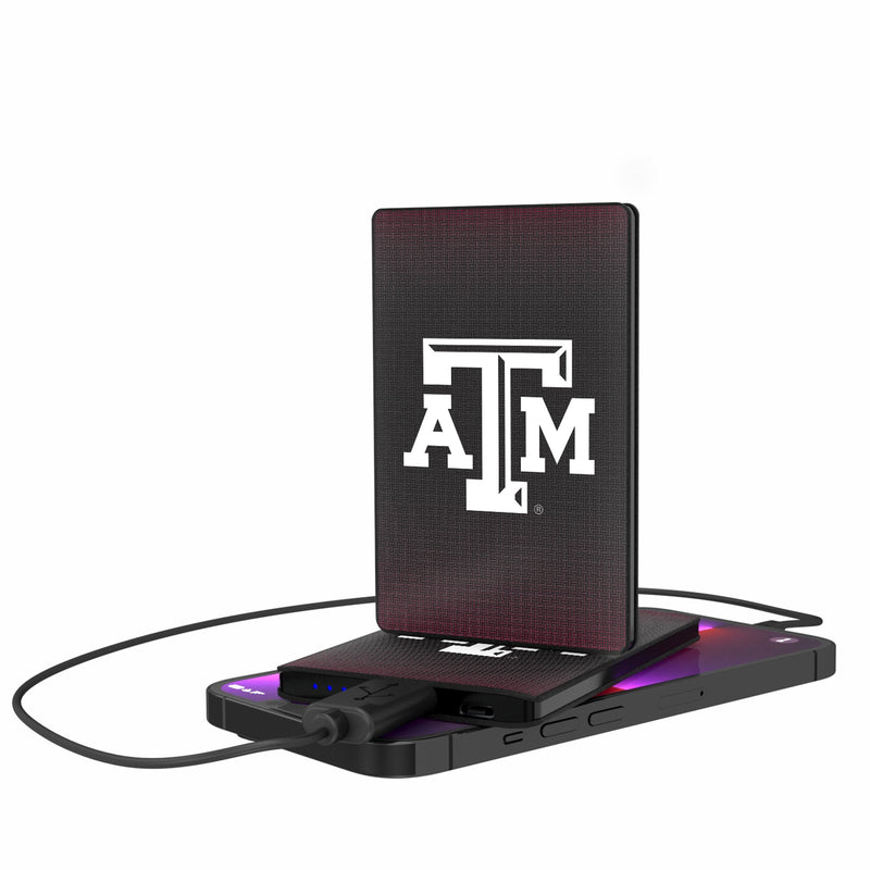 Texas A&M University Aggies Linen 2500mAh Credit Card Powerbank