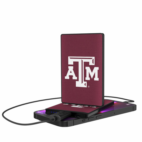 Texas A&M University Aggies Solid 2500mAh Credit Card Powerbank