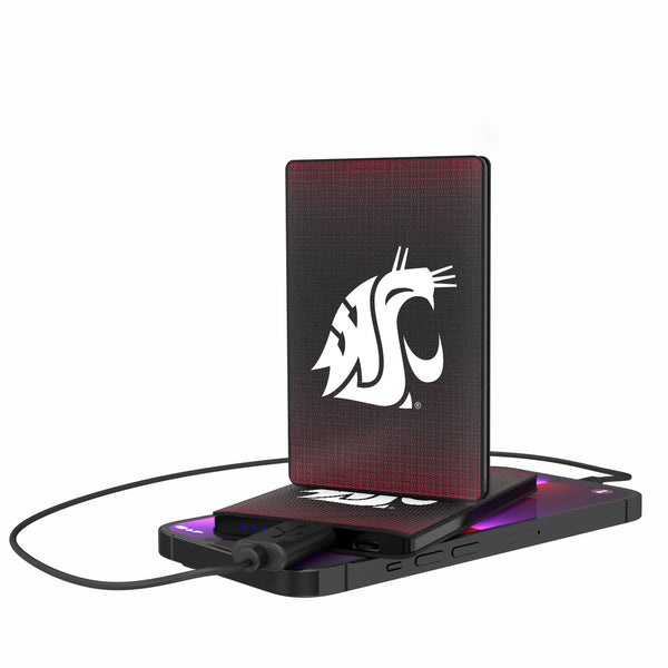 Washington State University Cougars Linen 2500mAh Credit Card Powerbank