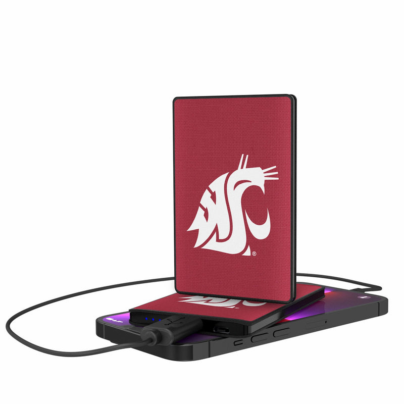 Washington State University Cougars Solid 2500mAh Credit Card Powerbank