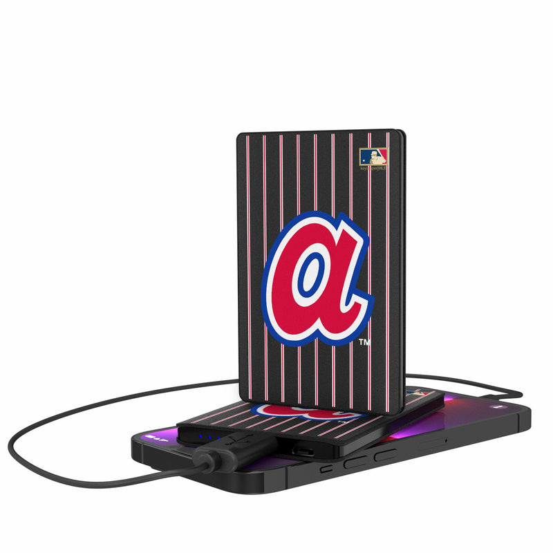 Atlanta Braves 1972-1980 - Cooperstown Collection Pinstripe 2500mAh Credit Card Powerbank