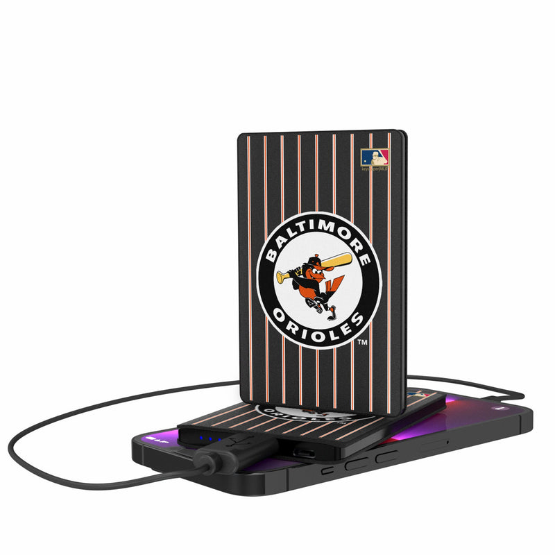 Baltimore Orioles 1966-1969 - Cooperstown Collection Pinstripe 2500mAh Credit Card Powerbank