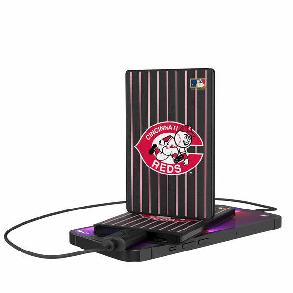 Cincinnati Reds 1974-1992 - Cooperstown Collection Pinstripe 2500mAh Credit Card Powerbank