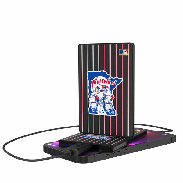 Minnesota Twins 1976-1986 - Cooperstown Collection Pinstripe 2500mAh Credit Card Powerbank