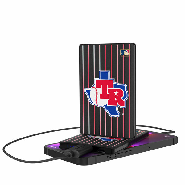 Texas Rangers 1981-1983 - Cooperstown Collection Pinstripe 2500mAh Credit Card Powerbank