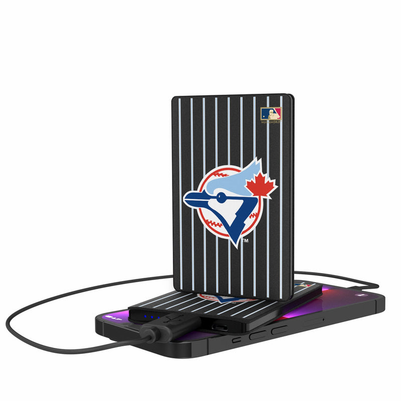 Toronto Blue Jays 1977-1988 - Cooperstown Collection Pinstripe 2500mAh Credit Card Powerbank