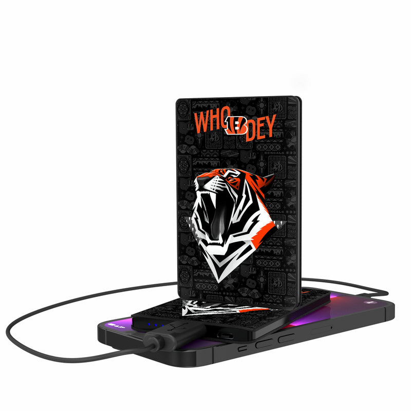 Cincinnati Bengals 2024 Illustrated Limited Edition 2500mAh Credit Card Powerbank