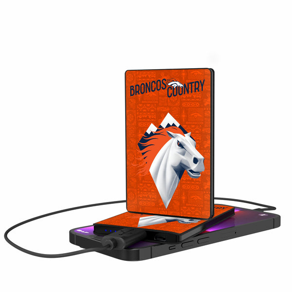 Denver Broncos 2024 Illustrated Limited Edition 2500mAh Credit Card Powerbank