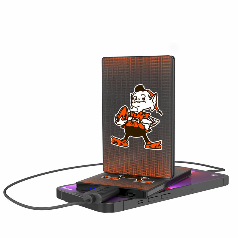 Cleveland Browns Historic Collection Linen 2500mAh Credit Card Powerbank