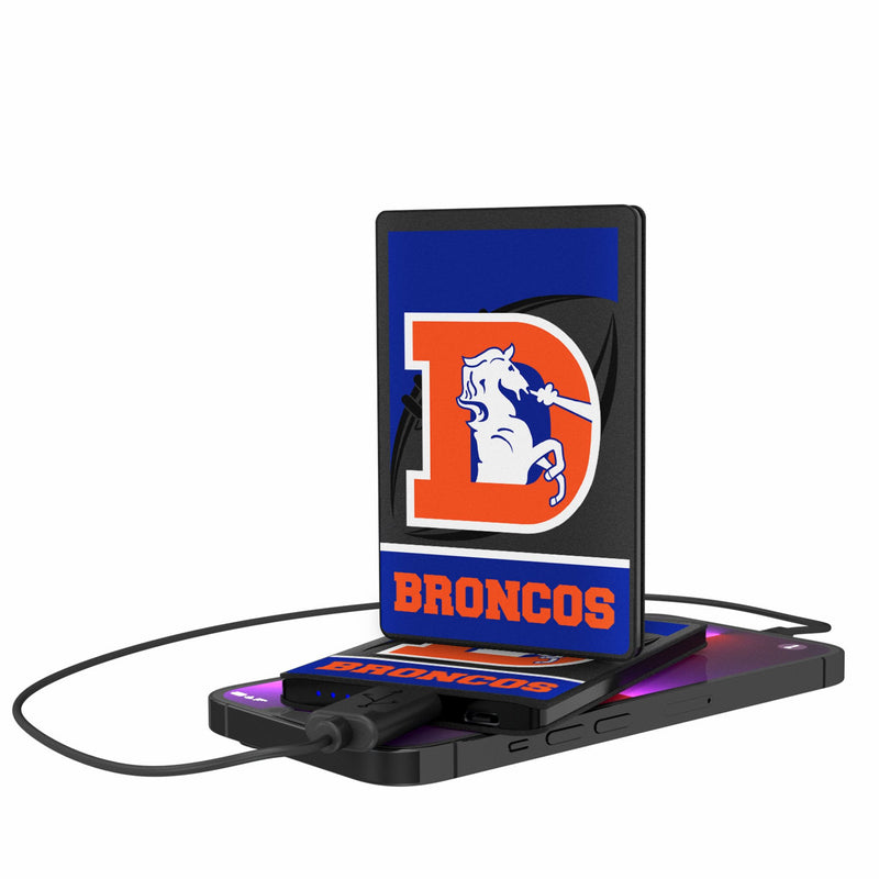 Denver Broncos 1993-1996 Historic Collection Passtime 2500mAh Credit Card Powerbank