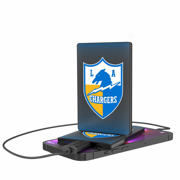 Los Angeles Chargers Historic Collection Linen 2500mAh Credit Card Powerbank