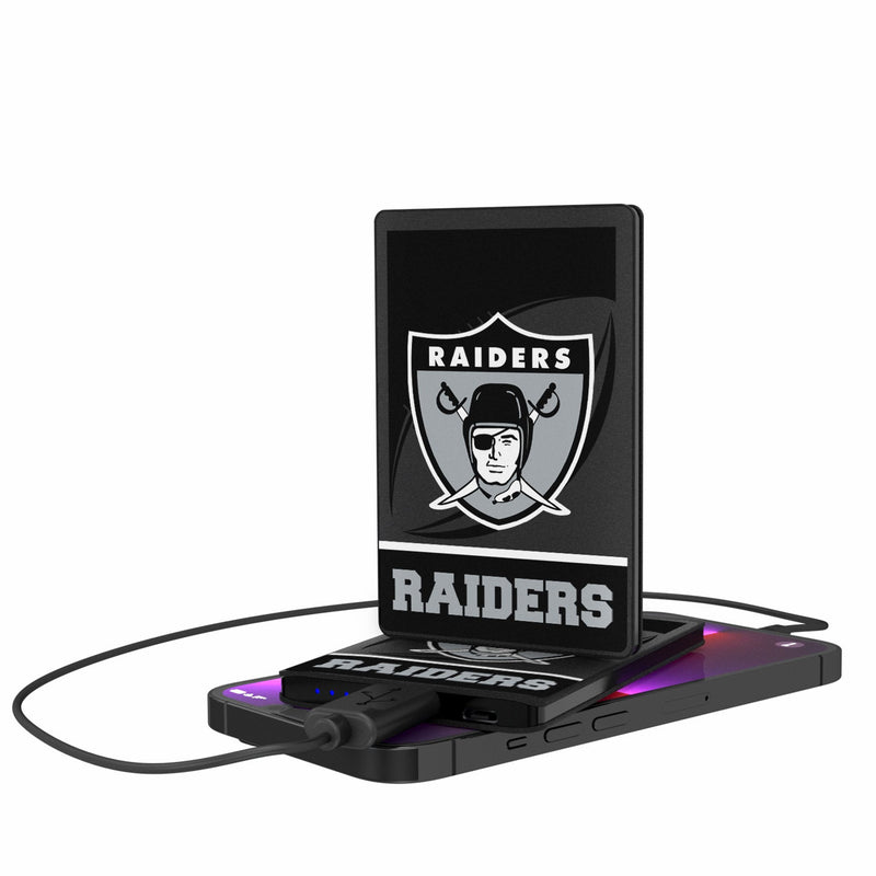 Oakland Raiders 1963 Historic Collection Passtime 2500mAh Credit Card Powerbank