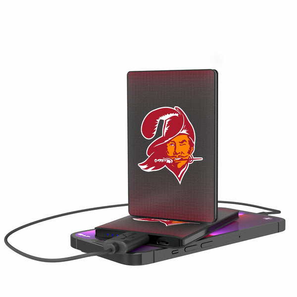 Tampa Bay Buccaneers Historic Collection Linen 2500mAh Credit Card Powerbank