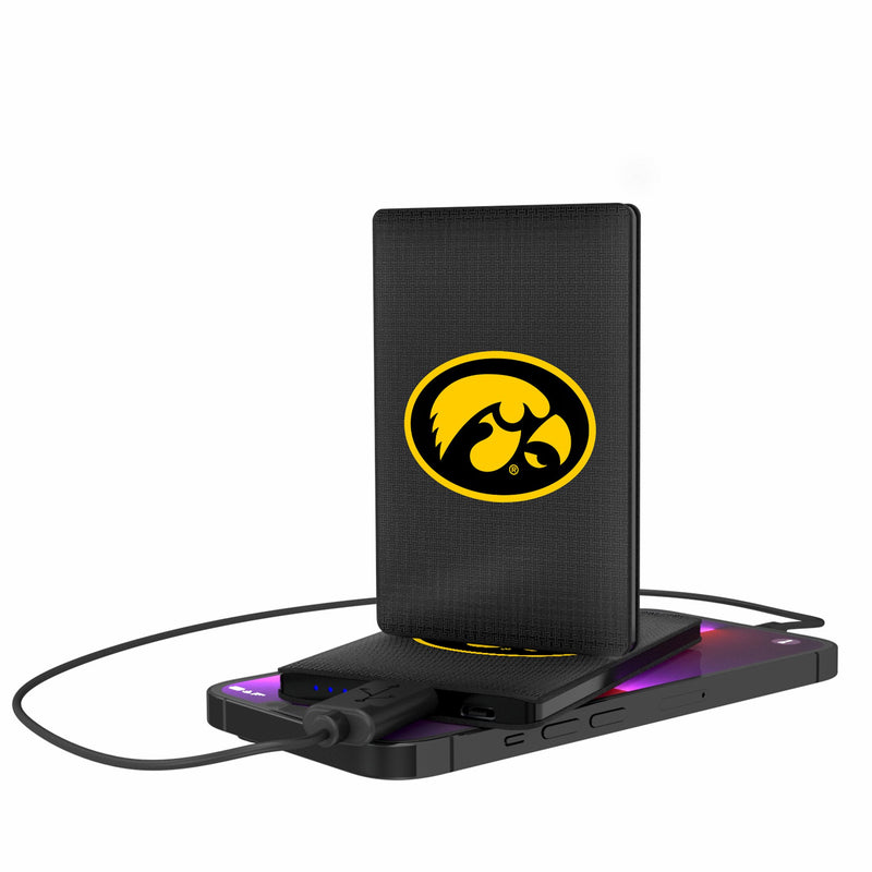 University of Iowa Hawkeyes Linen 2500mAh Credit Card Powerbank