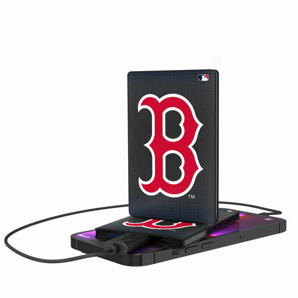 Boston Red Sox Linen 2500mAh Credit Card Powerbank