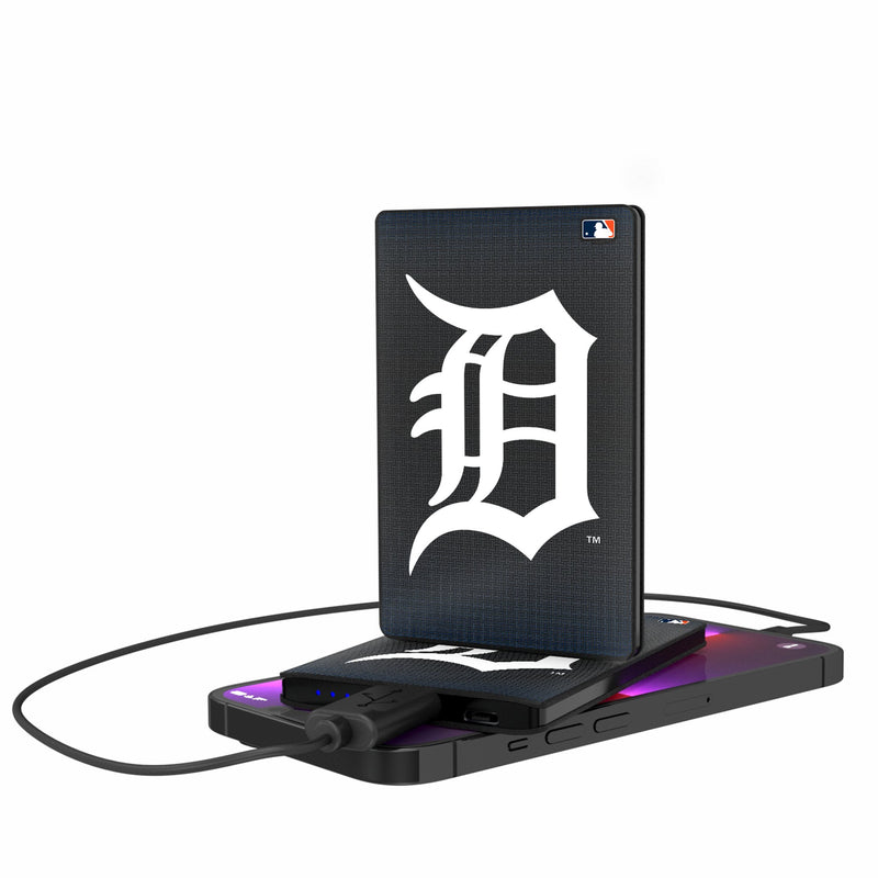 Detroit Tigers Linen 2500mAh Credit Card Powerbank