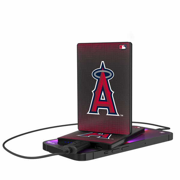 Los Angeles Angels Linen 2500mAh Credit Card Powerbank