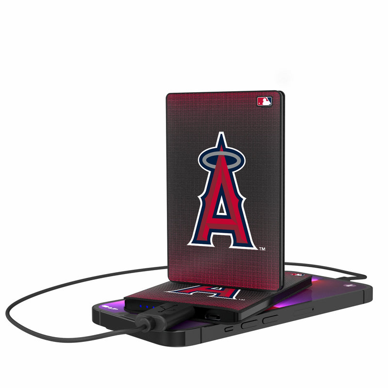 Los Angeles Angels Linen 2500mAh Credit Card Powerbank