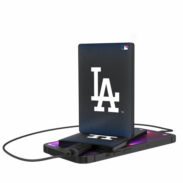 LA Dodgers Linen 2500mAh Credit Card Powerbank