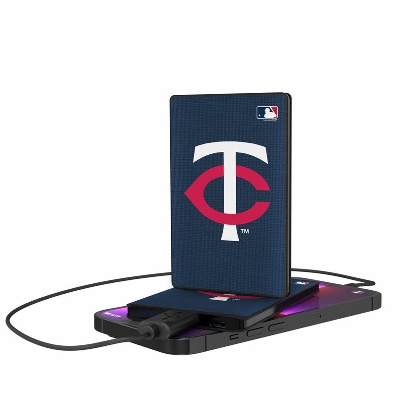 Minnesota Twins Solid 2500mAh Credit Card Powerbank