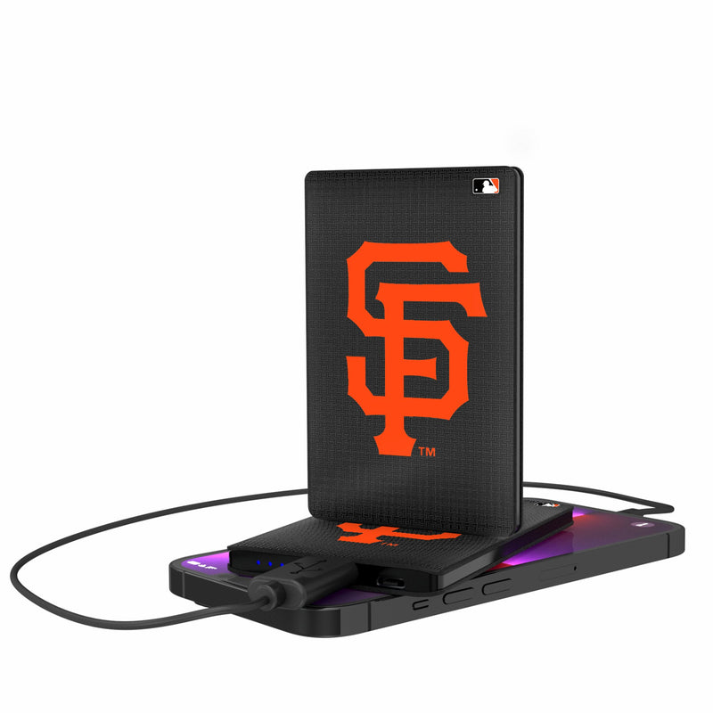 San Francisco Giants Linen 2500mAh Credit Card Powerbank