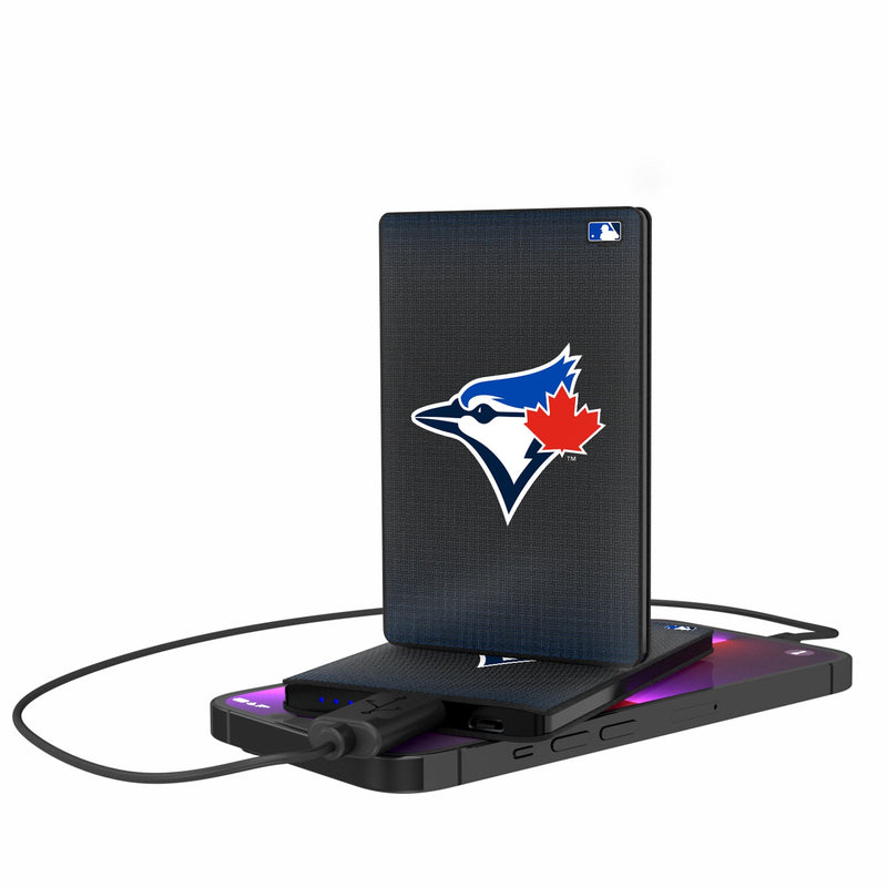 Toronto Blue Jays Linen 2500mAh Credit Card Powerbank