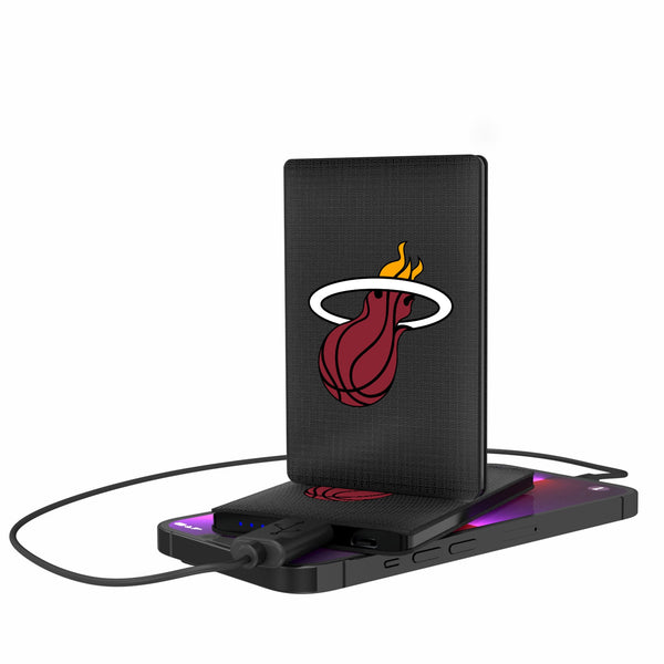 Miami Heat Linen 2500mAh Credit Card Powerbank