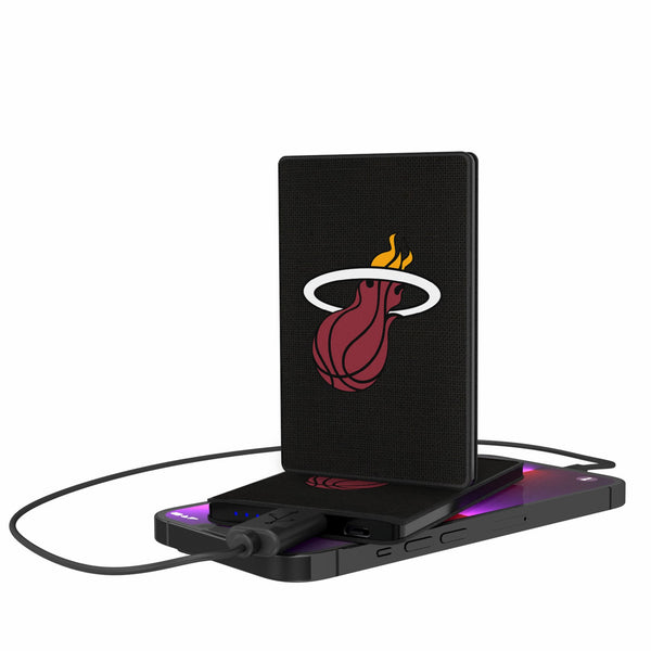 Miami Heat Solid 2500mAh Credit Card Powerbank